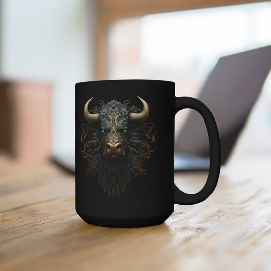 Bull + Bear: Black Mug 15oz