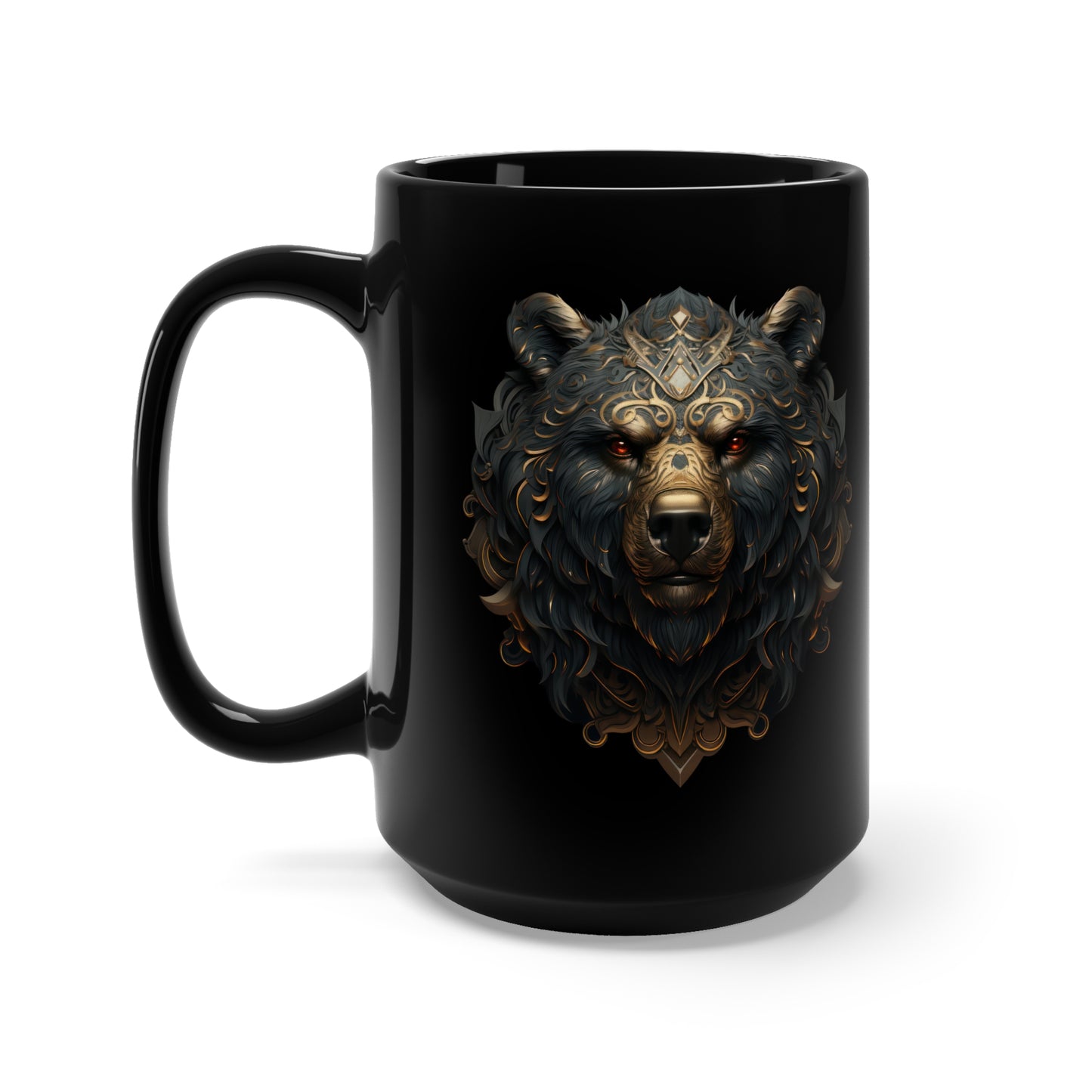 Bull + Bear: Black Mug 15oz