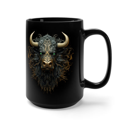 Bull + Bear: Black Mug 15oz